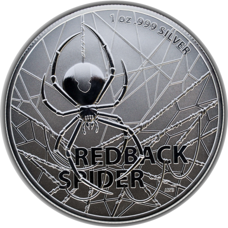 Stříbrná mince 1 Oz Australia’s most dangerous Černá Vdova 2020