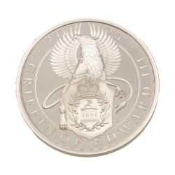 Stříbrná mince 1 Oz The Queen's Beasts Griffin of Edward III 2021 Proof