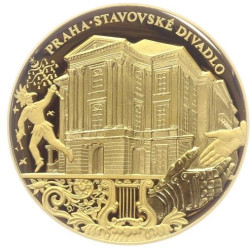 Zlatá medaile 1 oz 250. výročí narození W. A. Mozarta 2006 Proof