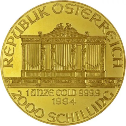 Zlatá mince 1 Oz Wiener Philharmoniker různé roky