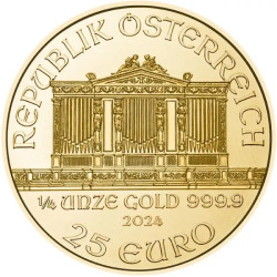 Zlatá mince 1/4 Oz Wiener Philharmoniker 2024