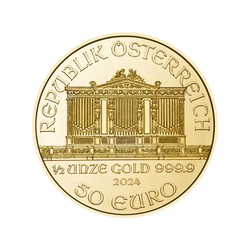 Zlatá mince 1/2 Oz Wiener Philharmoniker 2024