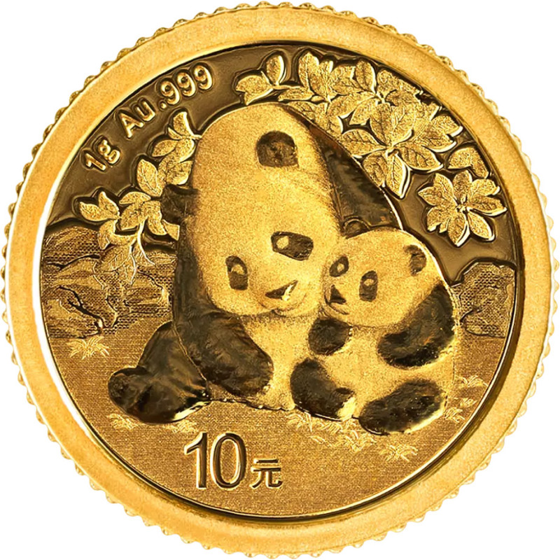 Zlatá mince 1 g China Panda 2024