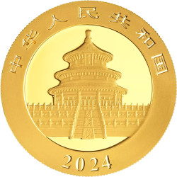 Zlatá mince 3 g China Panda 2024