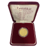 Zlatá medaile 1/4 Oz Prezident Václav Klaus a 15. výročí vzniku ČR 2008 Proof
