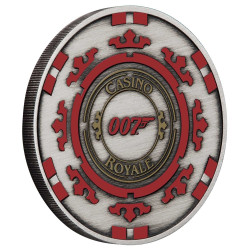Stříbrná mince 1 Oz Casino Royale Chip 2023 (v Krabičce)