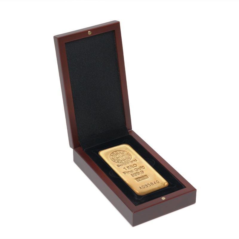Krabička na zlaté slitky 500 a 1000 g vertikální hnědá