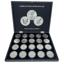 United States Mint American Eagle 1986-2024 sada stříbrných mincí 40 x 1 Oz