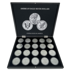 United States Mint American Eagle 1986-2024 sada stříbrných mincí 40 x 1 Oz