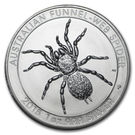 Stříbrná mince 1 Oz Australian Funnel-Web Spider 2015
