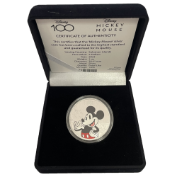 Stříbrná mince 1 Oz 100 Years of Wonder Mickey Mouse 2023 Proof Kolorováno