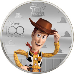 Stříbrná mince 1 Oz 100 Years of Wonder Příběh Hraček 2023 Proof Kolorováno
