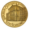 Zlatá mince 16,22 g 1000 Schilling Johann Strauss 1992 Proof