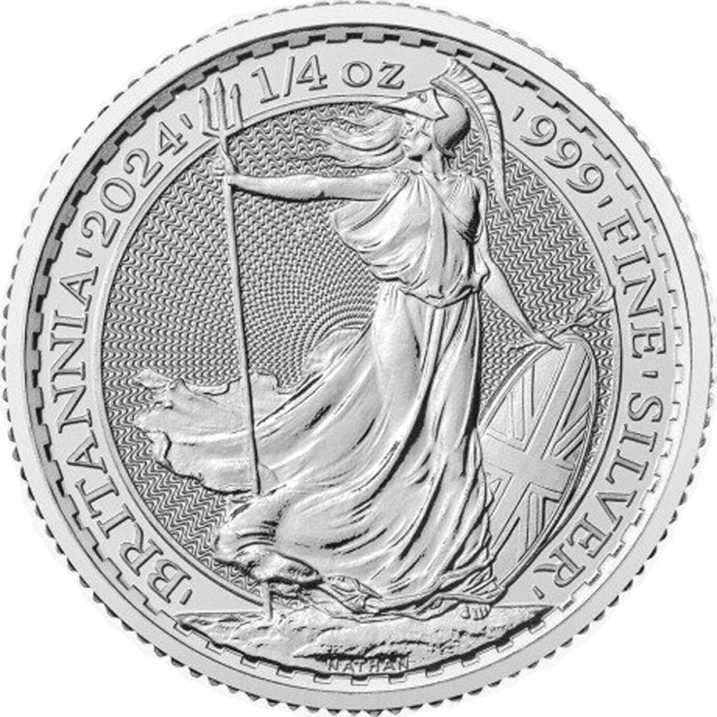 Stříbrná mince 1/4 Oz Britannia 2024 Charles