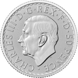 Stříbrná mince 1/4 Oz Britannia 2024 Charles
