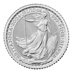 Stříbrná mince 1/10 Oz Britannia 2024 Charles