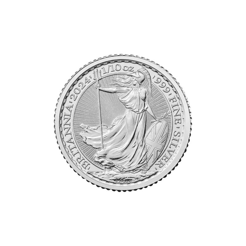 Stříbrná mince 1/10 Oz Britannia 2024 Charles