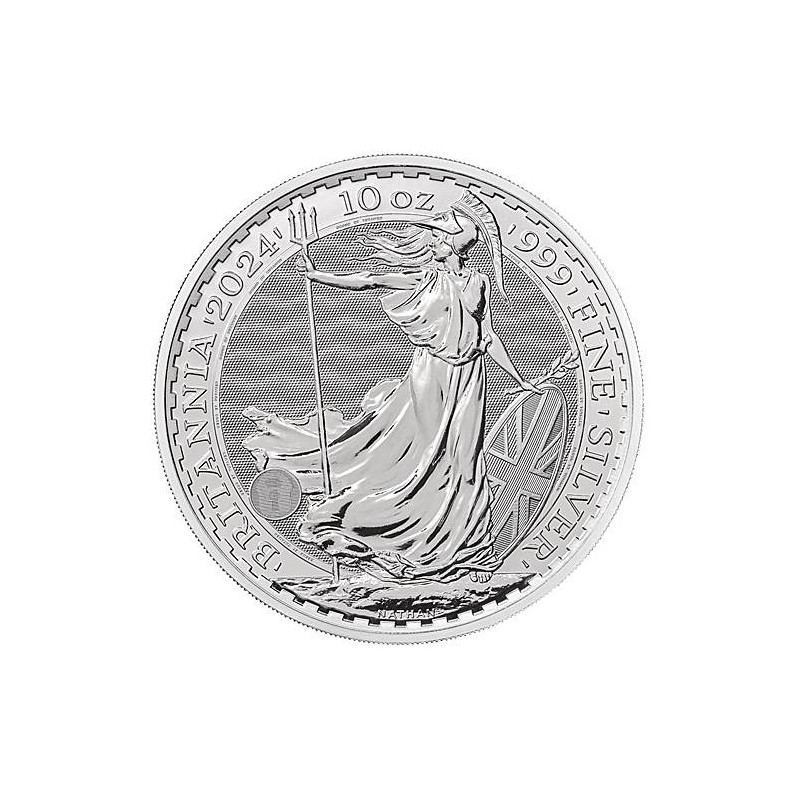 Stříbrná mince 10 Oz Britannia 2024 Charles