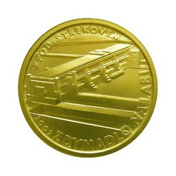 Zlatá mince 1/4 Oz Kulturní památka zdymadlo na Labi pod Střekovem 2009 Proof