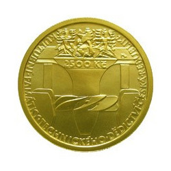 Zlatá mince 1/4 Oz Kulturní památka zdymadlo na Labi pod Střekovem 2009 Proof