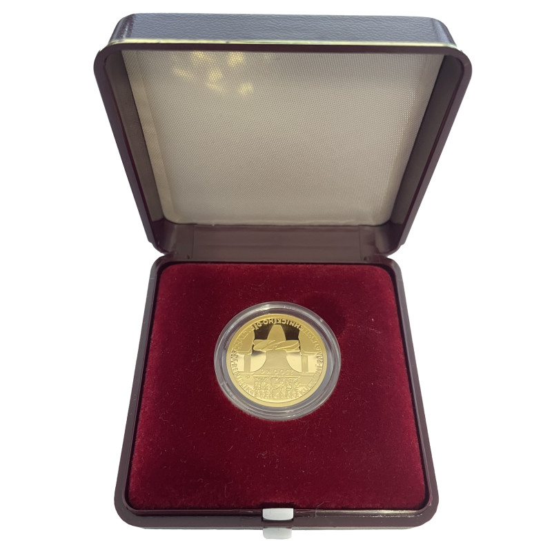 Zlatá mince 1/4 Oz Kulturní památka zdymadlo na Labi pod Střekovem 2009 Proof
