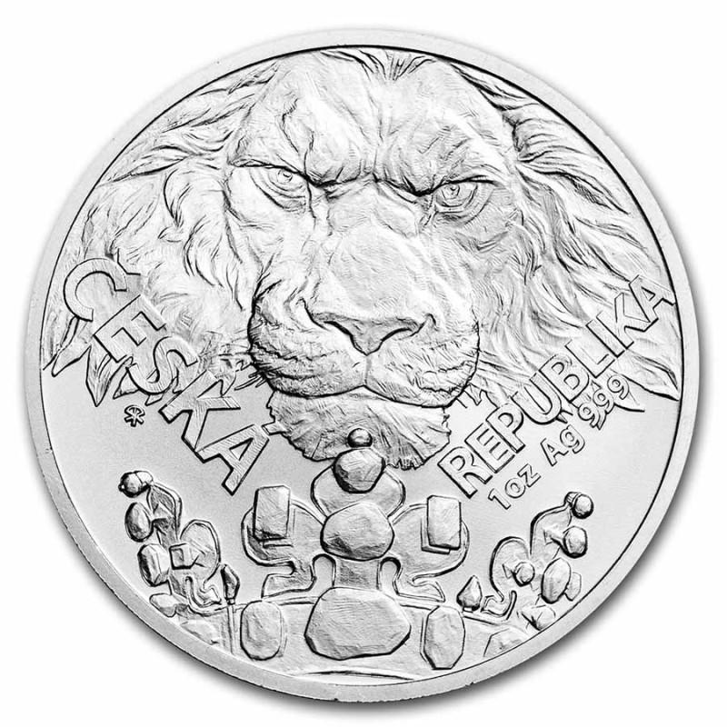 Stříbrná mince 1 Oz Český Lev 2023