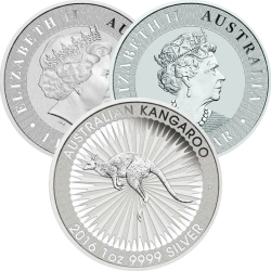 Stříbrná mince 1 Oz Kangaroo různé roky
