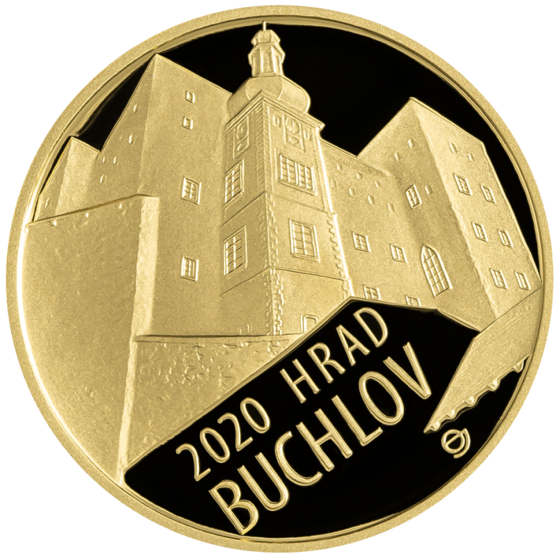 Zlatá mince 5000 Kč 1/2 Oz Hrad Buchlov 2020 Proof