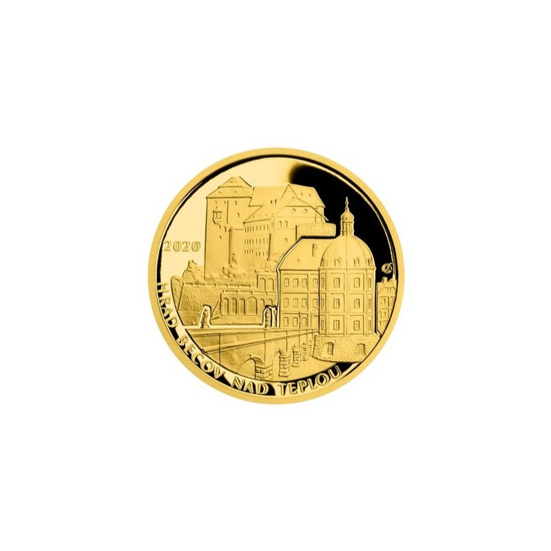 Zlatá mince 5000 Kč 1/2 Oz Hrad Bečov nad Teplou 2020 Proof