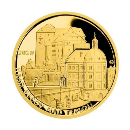 Zlatá mince 5000 Kč 1/2 Oz Hrad Bečov nad Teplou 2020 Proof