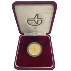 Zlatá medaile 1/4 Oz Air Navigation Services of the Czech Republic 1998 Proof