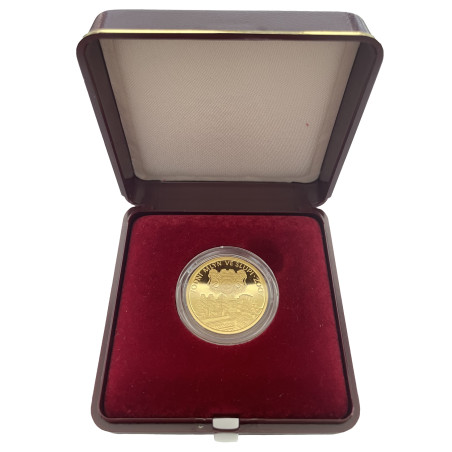 Zlatá mince 2500 Kč 1/4 Oz vodní mlýn ve Slupi 2007 Proof