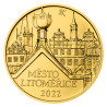 Zlatá mince 5000 Kč 1/2 Oz město Litoměřice 2022 BK