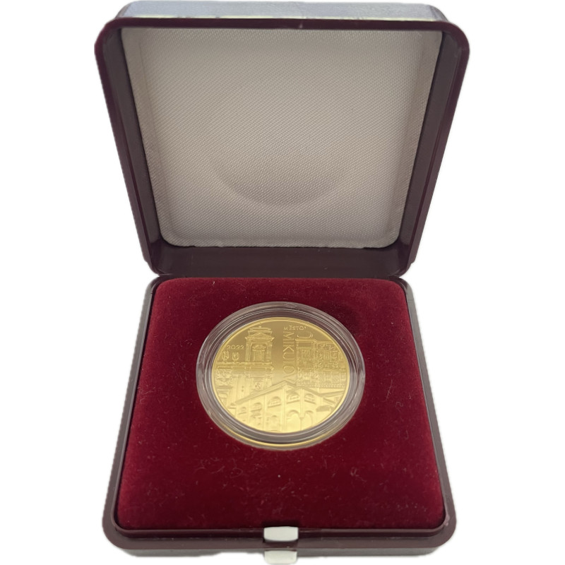 Zlatá mince 1/2 Oz 5000 Kč Městská památková rezervace Mikulov 2022 Proof