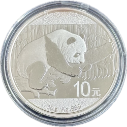 Stříbrná mince 30 g China Panda 2016
