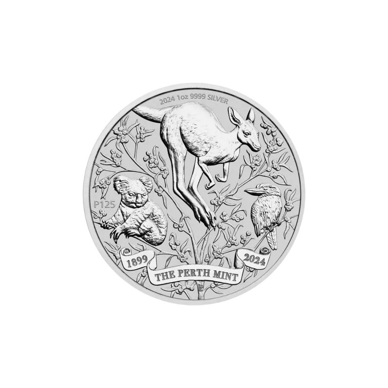 Stříbrná mince 1 Oz 125. výročí Perth Mint 2024