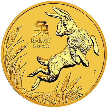 Zlatá mince 1/4 Oz Lunar Series III Year of the Rabbit 2023