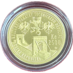 Zlatá mince 1/4 Oz Řetězový most ve Stádleci 2008 Proof