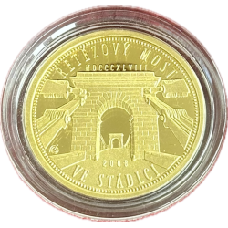 Zlatá mince 1/4 Oz Řetězový most ve Stádleci 2008 Proof