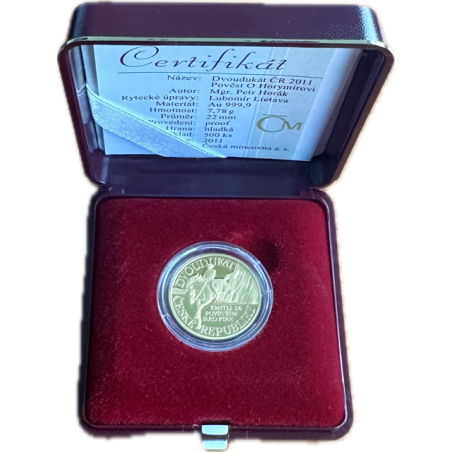 Zlatý Dvoudukát 1/4 Oz Pověst o Horymírovi 2011 Proof
