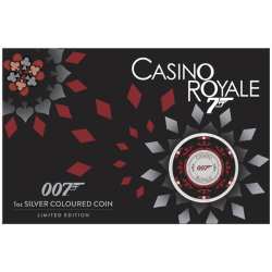 Stříbrná mince 1 Oz Casino Royale Chip 2023 (v Kartě)