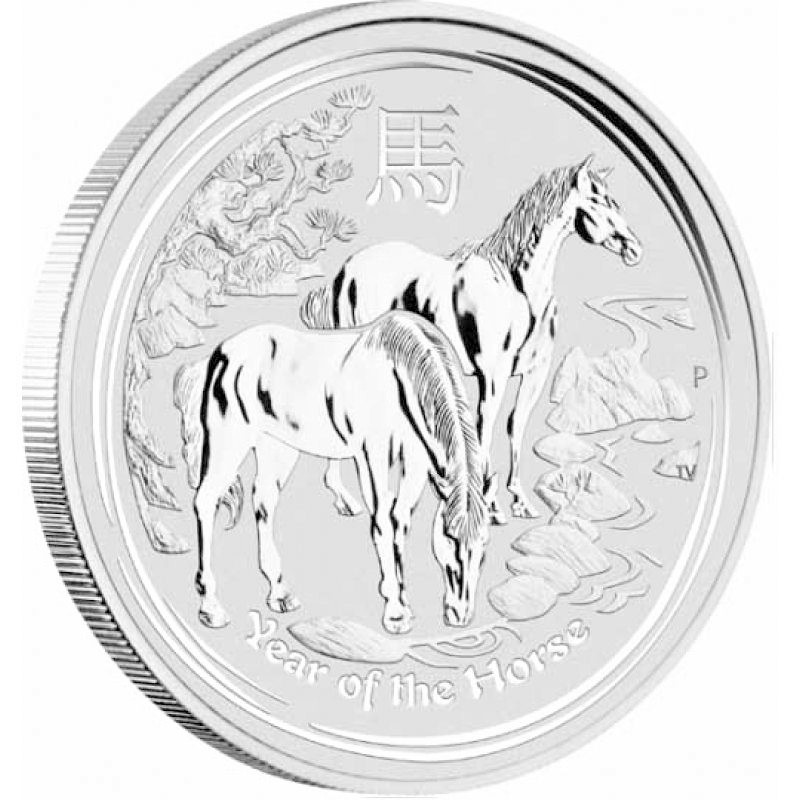 Stříbrná mince 1 Kg Lunar Series II Year of the Horse 2014