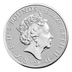 Stříbrná mince 2 Oz The Queen's Beasts White Greyhound of Richmond 2021