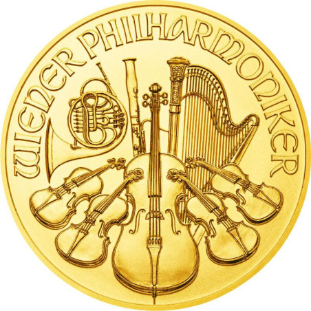 Zlatá mince 1/10 Oz Wiener Philharmoniker různé roky