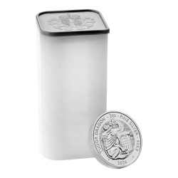 Stříbrná mince 2 Oz The Royal Tudor Beasts Tudor Dragon 2024