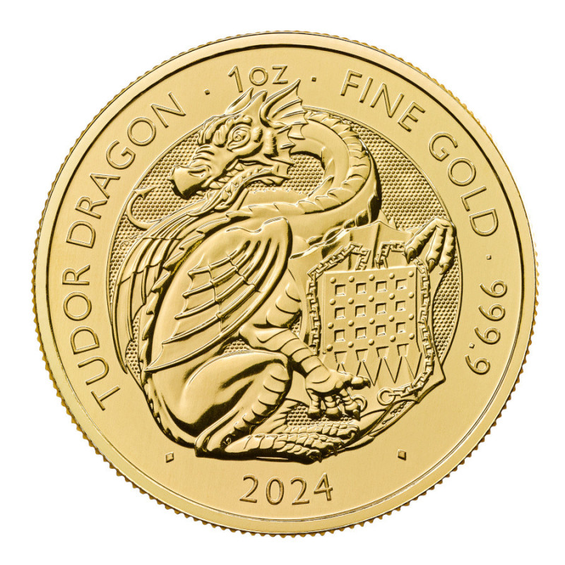 Zlatá mince 1 Oz The Royal Tudor Beasts Tudor Dragon 2024