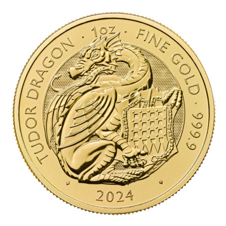 Zlatá mince 1 Oz The Royal Tudor Beasts Tudor Dragon 2024