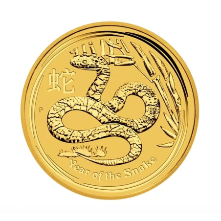 Zlatá mince 1/4 Oz Lunar Series II Year of the Snake 2013