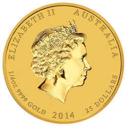 Zlatá mince 1/4 Oz Lunar Series II Year of the Horse 2014