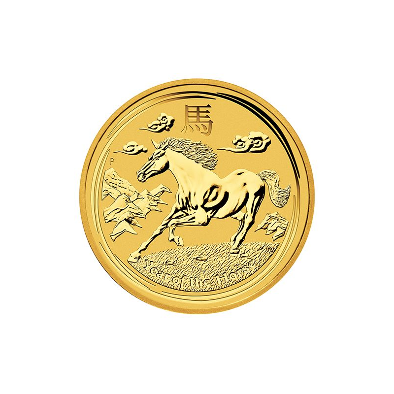 Zlatá mince 1/4 Oz Lunar Series II Year of the Horse 2014
